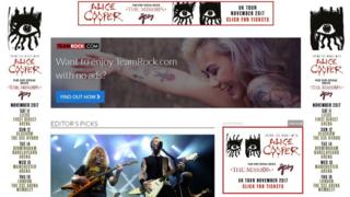 Team Rock website screen grab