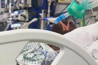 Eddy Nganji in hospital