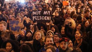 USA, demos, trump, not my president