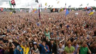 Glastonbury audience