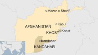 Sawir muujinaya khariidada Afghanistan iyo halka Khost kaga taal dalka