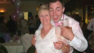 Len Hodkin with his mother Sally Hodkin