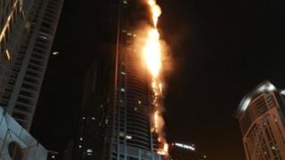 Dubai yangın