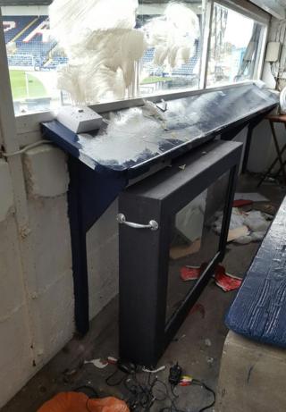 Raith Rovers press box