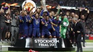 Manchester United ayaa haatan ku guulaysatay dhammaan saddexda tartan ee ugu waa weyn Qaaradda Yurub