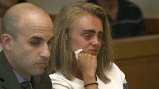 Michelle Carter appears in court in Massachusetts.