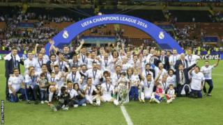 Klabu ya Real Madrid iliposhinda taji la vilabu bingwa Ulaya