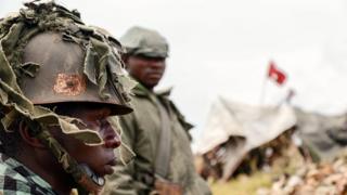 Soldat congolais.
