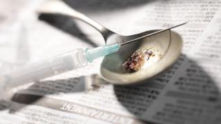 Heroin and needle