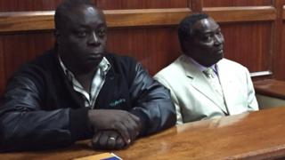 Pius Ochieng (L) and Francis Paul (R) are being investigated over what happened to Kenya's Olympic team