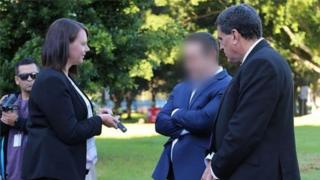 Police released images of Ben McCormack's arrest showing his face blurred