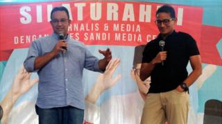 Menurut hasil hitung cepat, pasangan Anies-Sandi mendapat sekitar 58% suara pemilih di Jakarta.