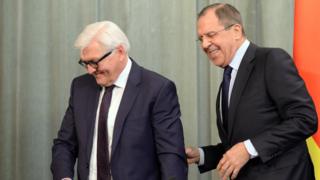 Франк-Вальтер Штайнмайер и Сергей Лавров