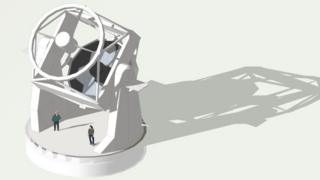 Computer generated image of planned telescope