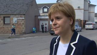 Nicola Sturgeon said the 50p tax rate was "under review"