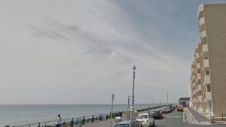 Bath Court (right) facing the beach