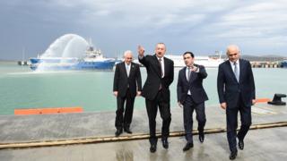 Ələt dəniz limanı, İlham Əliyev, prezident, Şahin Mustafayev, Cavid Qurbanov