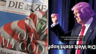 Заголовки Die Zeit и Die Welt