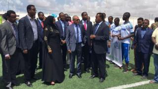 Madaxweynaha CAF iyo qaar ka mid ah wasiirada dowladda Federaalka