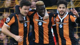 Wachezaji wa timu ya Hull City nchini Uingereza