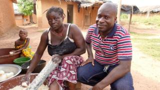 George Koffi Kouame and wife Janine Aya Allini