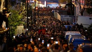İstanbul'da düzenlenen protesto