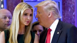 Ivanka Trump y Donald Trump.