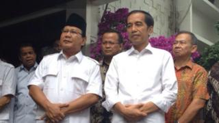Prabowo Subianto dan Joko Widodo