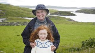 Mairi Hedderwick and Katie Morag girl