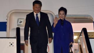 Chinese President Xi Jinping and his wife