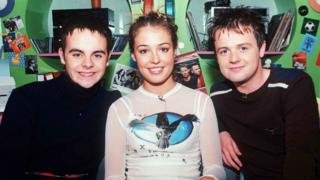 Ant, Dec and Cat Deeley