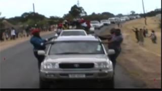 Zambia's Opposition leader Convoy