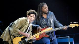 Keith Richards and Darryl Jones