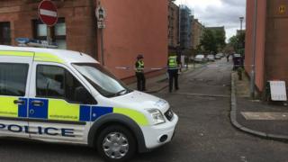 Police at the scene