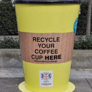Coffee Cup recycling bins