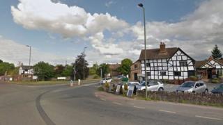 The junction between the A438 and A417