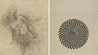 Michelangelo and Bridget Riley works from