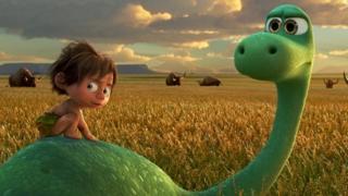 Arlo is an 11 year-old Apatosaurus, with confidence issues, who works on his family's farm.