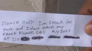 handwritten note