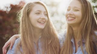 Two schoolgirls