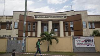 Ofishin hukumar zabe ta Liberiya a birnin Monrovia