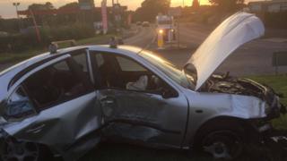 The crash happened on the Gilford Road in Portadown