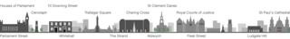 London landmarks on funeral route