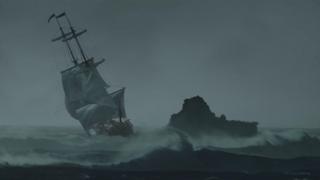 A ship heading for rocks