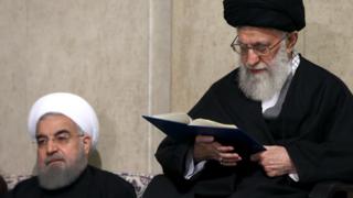 آیتالله خامنهای و حسن روحانی