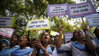 Demonstration against rape in India