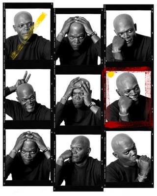 Samuel L Jackson portrait contact sheet