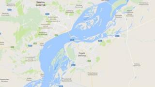 Saratov viloyati Engels tumani xaritasi