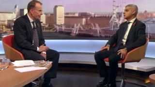 Andrew Marr interviewing Sadiq Khan