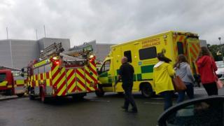 A number of people were moved from the Jet Centre in Coleraine